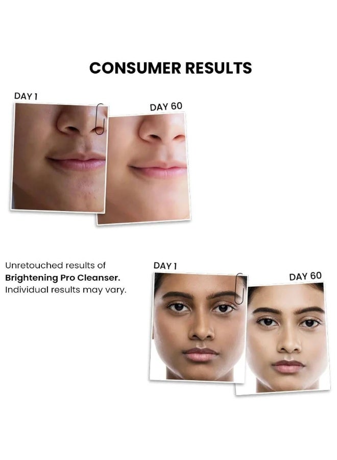 ThriveCo Brightening PRO Cleanser for Women with Probiotic Rice Water, Vit C, Kojic Acid, Alpha Arbutin & Glutathione | Anti-ageing Face Wash, Boosts Collagen, Clears Skin & Removes Dark Spots | 100ml - Image 2